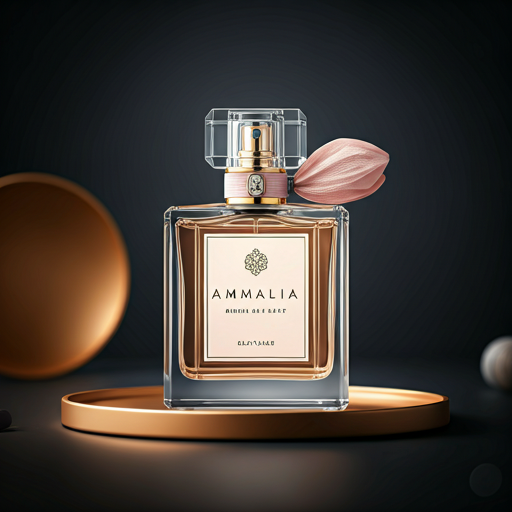 Amalia perfume line — elegant floral-themed packaging.